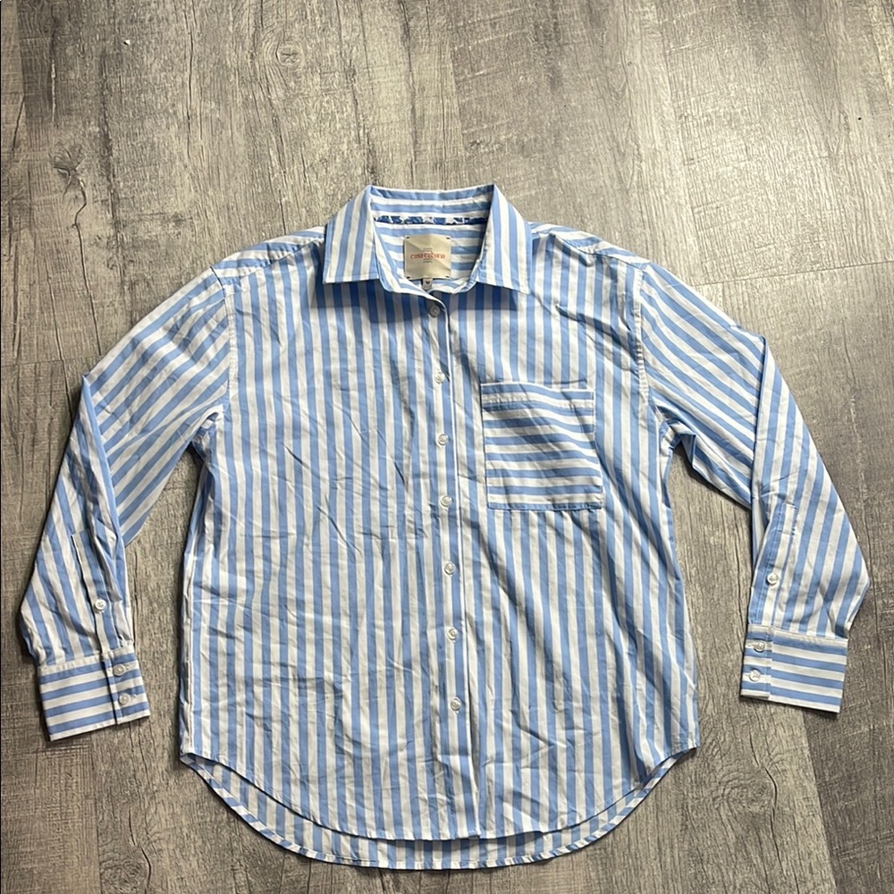 CASA CABANA Bethany Short Stripe Shirt